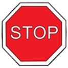 Zeichnung eines Stopschilds